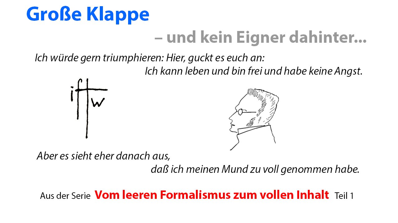 Formalismus, Kunst, Form, Inhalt, Psychotherapie, Leere, Nichts, Stirner, Nihilismus, Arthur Janov, Urschrei, Wahrheit,