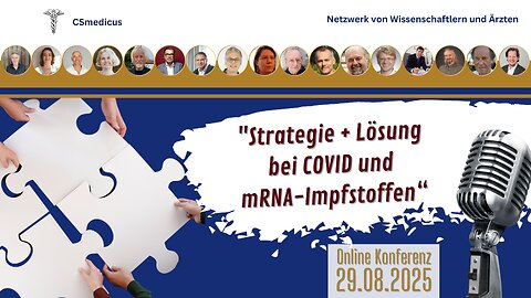 Strategie + Lösung bei COVID und mRNA-Impfstoffen | Konferenz 29.08.2025