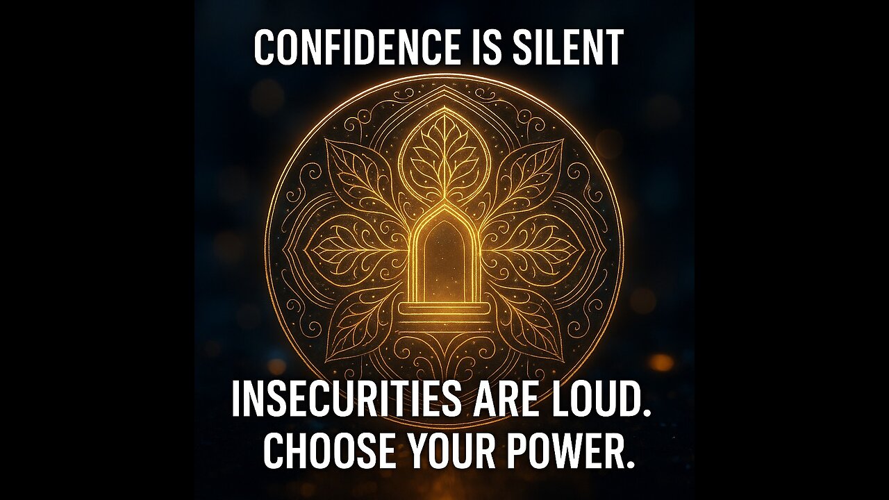 Confidence is silent.