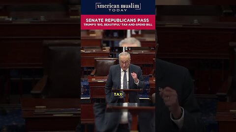 Senate republicans pass Trump's beautiful tax-and-spend bill.