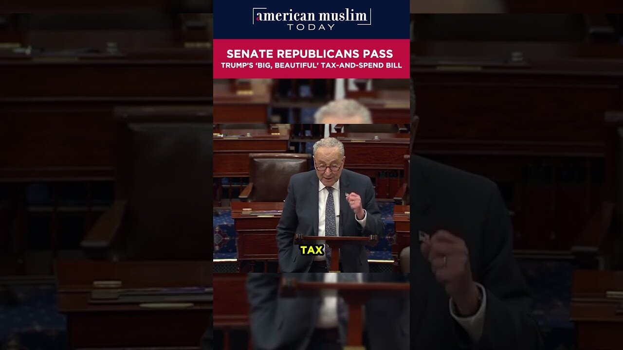Senate republicans pass Trump's beautiful tax-and-spend bill.