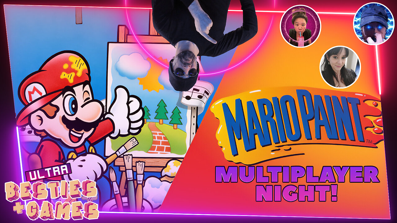 Mario Paint Multiplayer | ULTRA BESTIES & GAMES (Edited Replay)