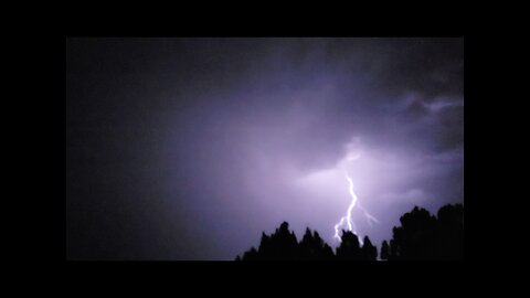 Shooting star chases lightning!!