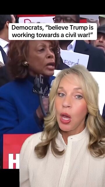 Captioned - Democrats blame Trump for a civil war 🤡