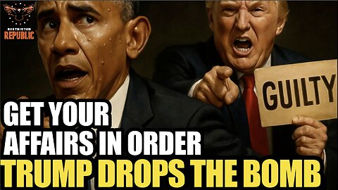 OBAMA, Get Your Affairs in Order, Trump Drops the Bomb and Things Just Escalated Quickly!