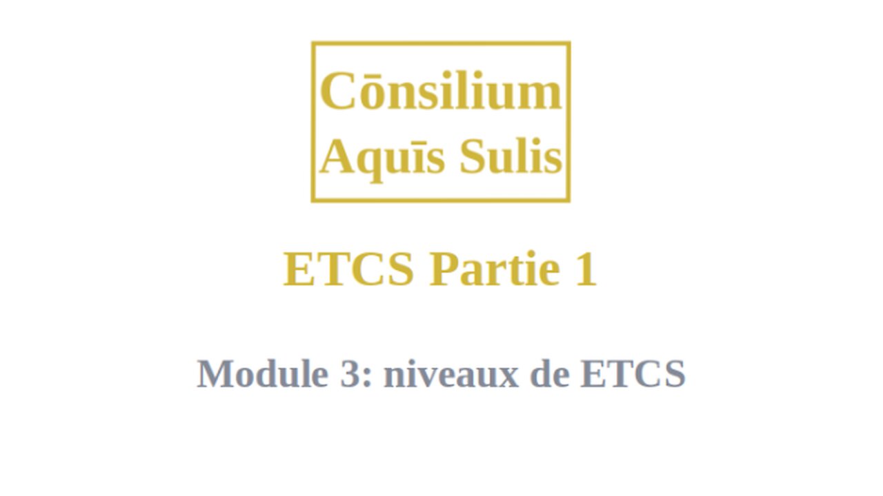 ETCS Partie 1 Module 3 (Français)