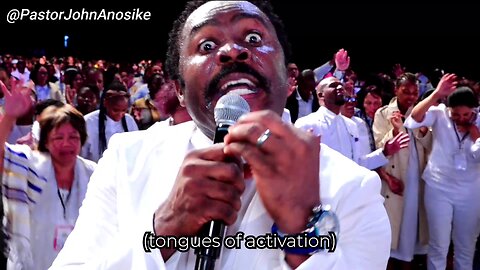 Pastor John uttering tongues of Activation