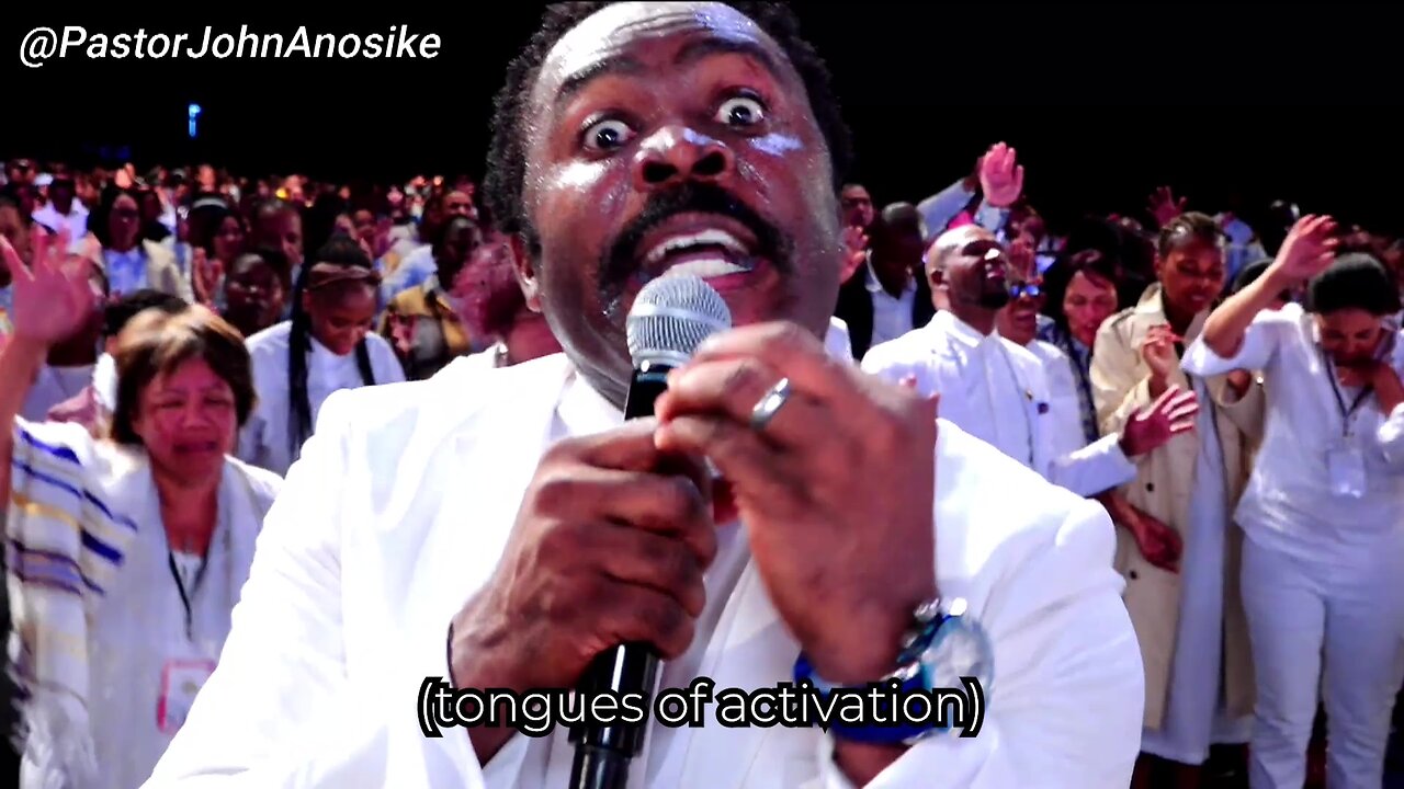 Pastor John uttering tongues of Activation