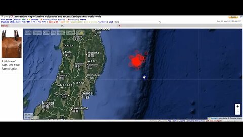 Very Strong 6.8 Magnitude Earthquake With 162 Aftershocks November 9th 2025