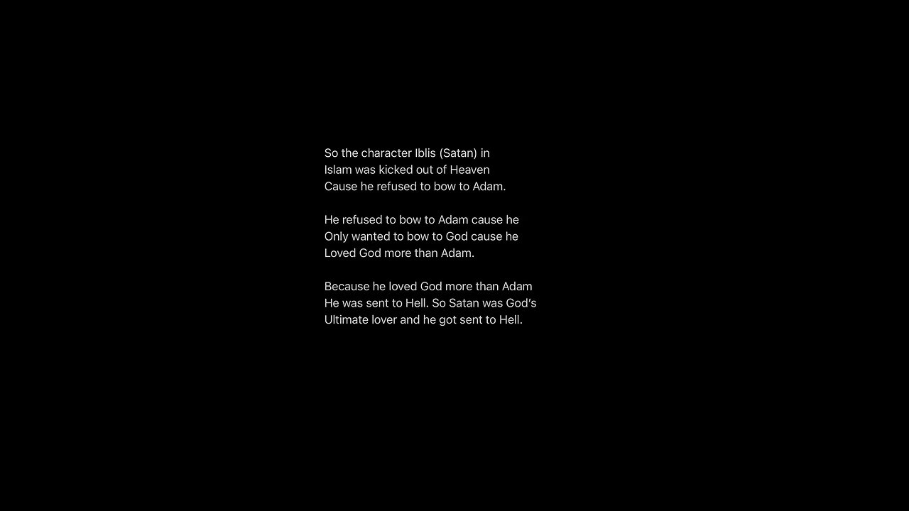 Backstory to Satan