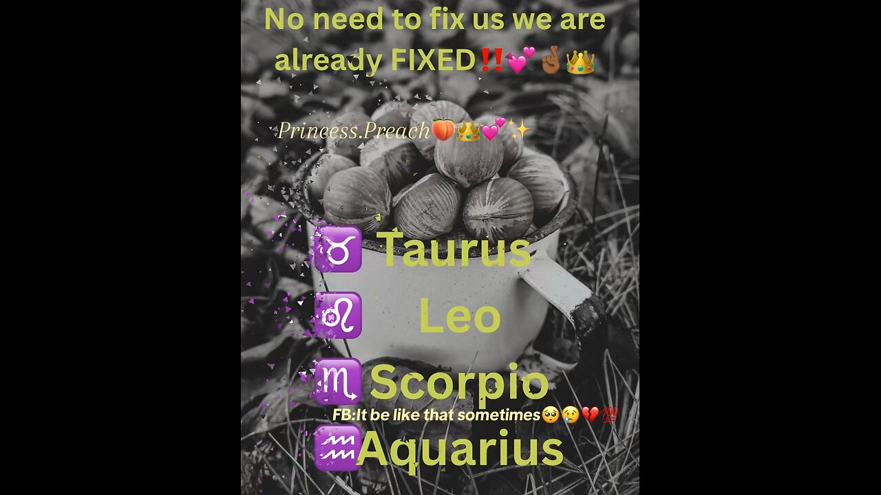 No need to fix us we are already fixed! ♒️♉️♌️♏️