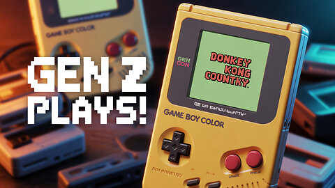 GEN Z TAKES ON DONKEY KONG COUNTRY ON GAMEBOY COLOR FOR THE FIRST TIME!