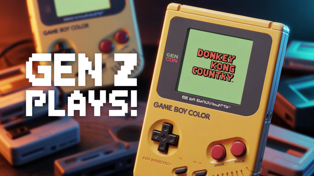 GEN Z TAKES ON DONKEY KONG COUNTRY ON GAMEBOY COLOR FOR THE FIRST TIME!