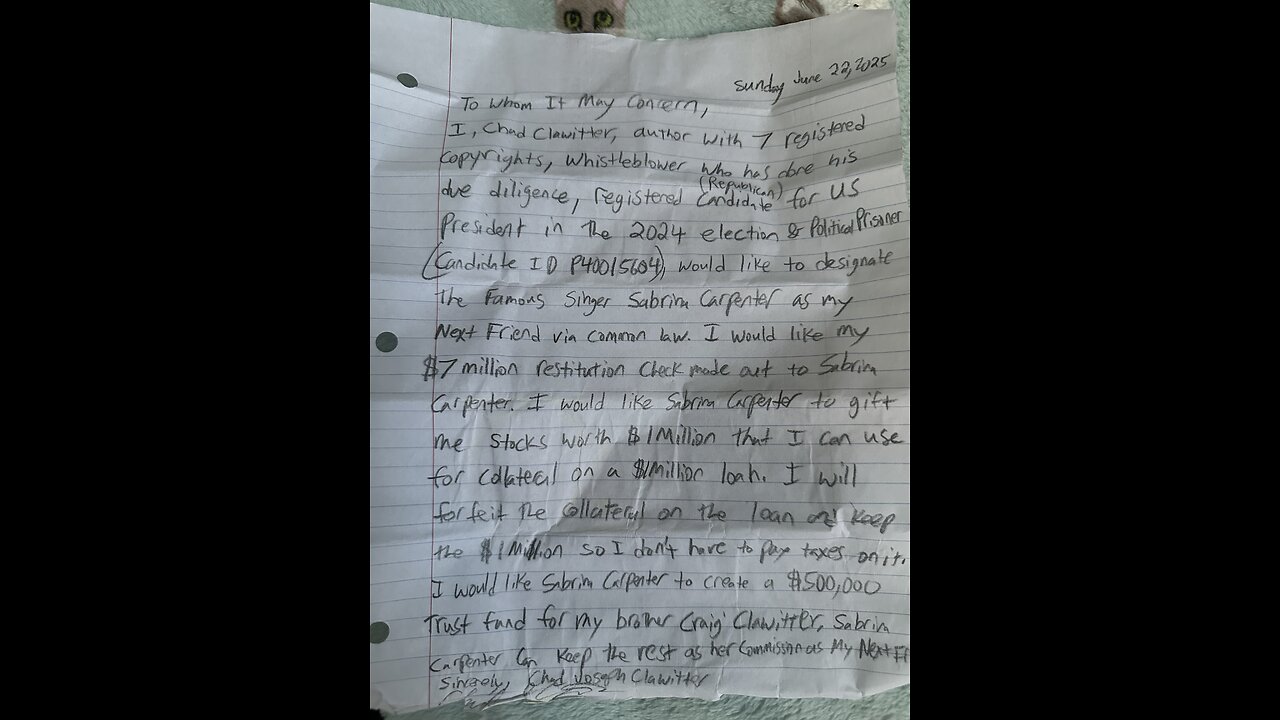 ChadJosephClawitter’sEternalProposalPrayer.LetElEmunahBeFaithful&True.