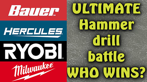 Best Budget Hammer Drill? 6 Drills Tested in Concrete, Wood & Fasteners! TTI vs Harbor Freight