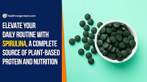 Elevate your daily routine with Spirulina, a complete source of plant-based protein and nutrition