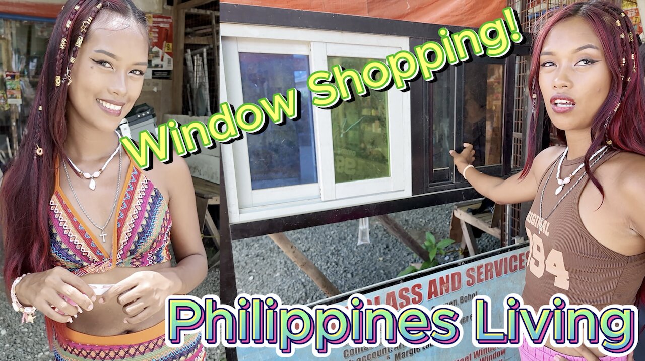 🇵🇭 Filipina Window Shopping & Custom Wood Door Building. OFF GRID ISLAND FAMILY PHILIPPINES LIVING