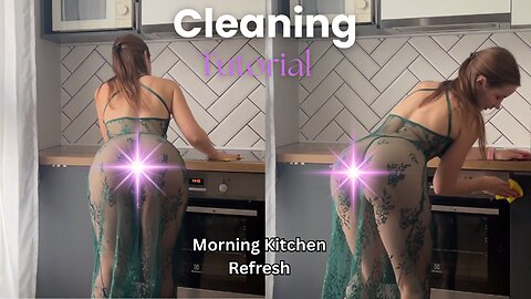 Morning Kitchen Refresh ✨🛏️ – Clean Stove & Cozy Vibes