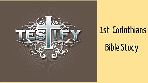 Bible study on 1st Corinthians