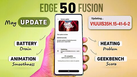 motorola edge 50 fusion mobile update 🔥- new android update features | May–June 2025 Security Patch🚀