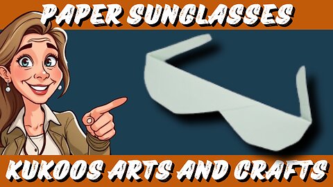 How to Make Origami Sunglasses | Fun and Easy Paper Craft