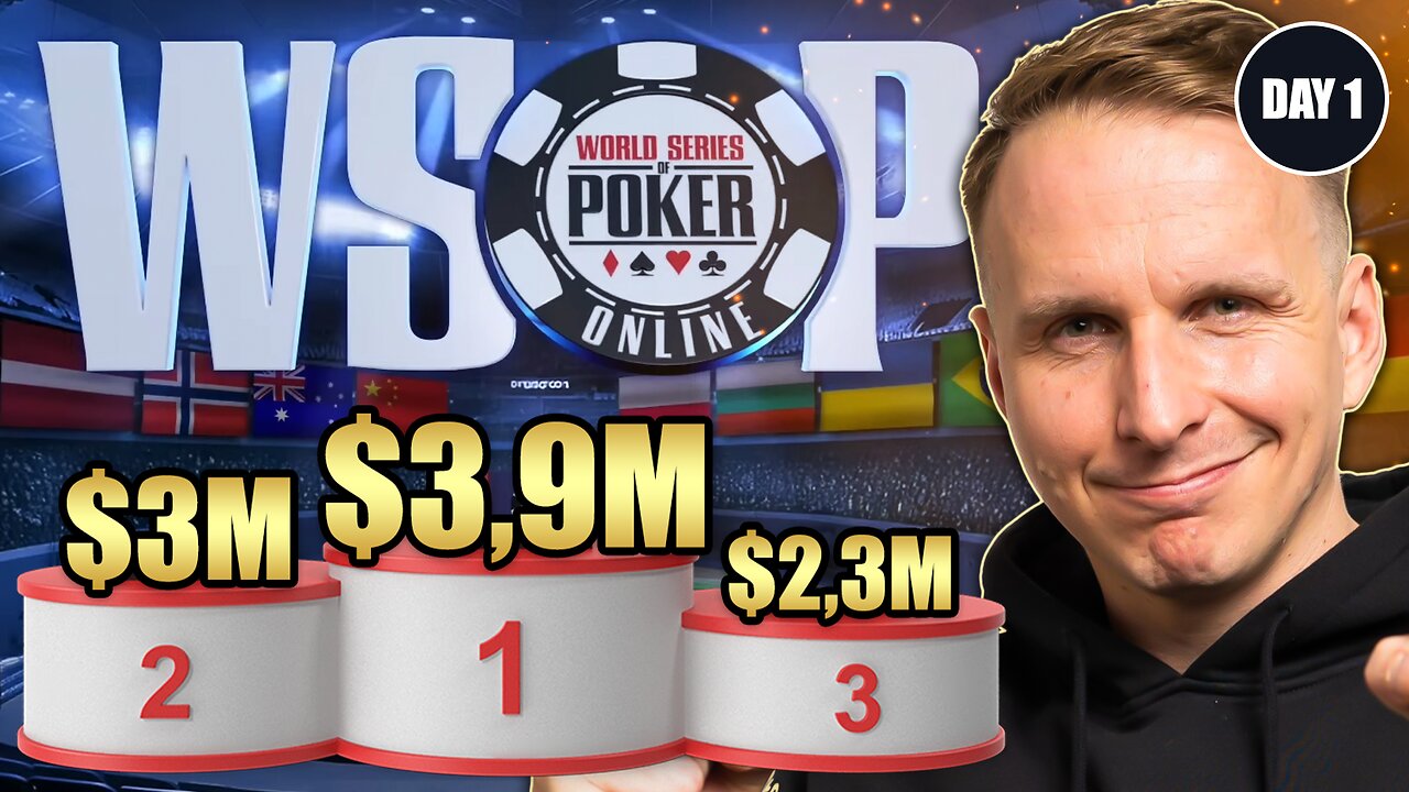 WSOP Online Main Event 2025: The biggest Tournament of my Life! (Day 1)