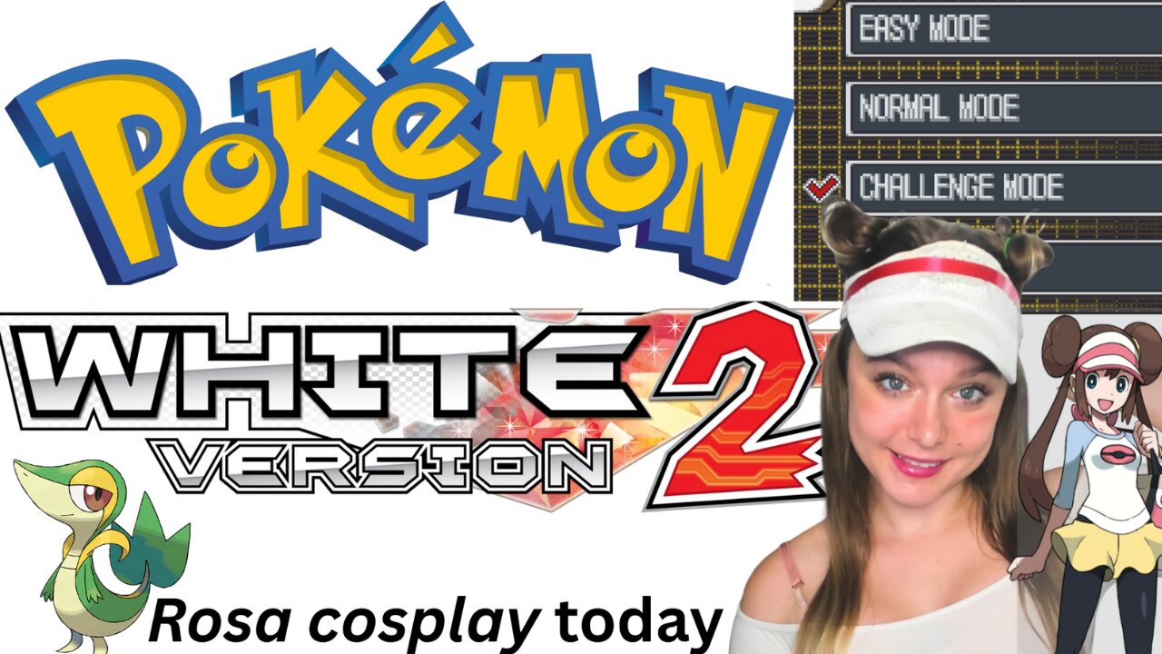 🤍CHALLENGE MODE in Rosa Cosplay Pokemon White 2 Playthrough | Voice Acting | 7th Gym