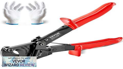 VEVOR Ratcheting Cable Cutter 10" Wire Cutter Heavy Duty with Gloves Strong Review