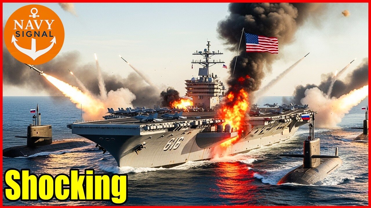 3 Russian Submarines Suddenly Surround US USS Carrier — What on Earth Is Happening US Navy