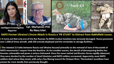 Cpt. Martyanov PhD Ru Navy Intel.: NATO Former Ukraine's Drone Attack in Russia a 'PR STUNT' to Distract from Battlefield Losses
