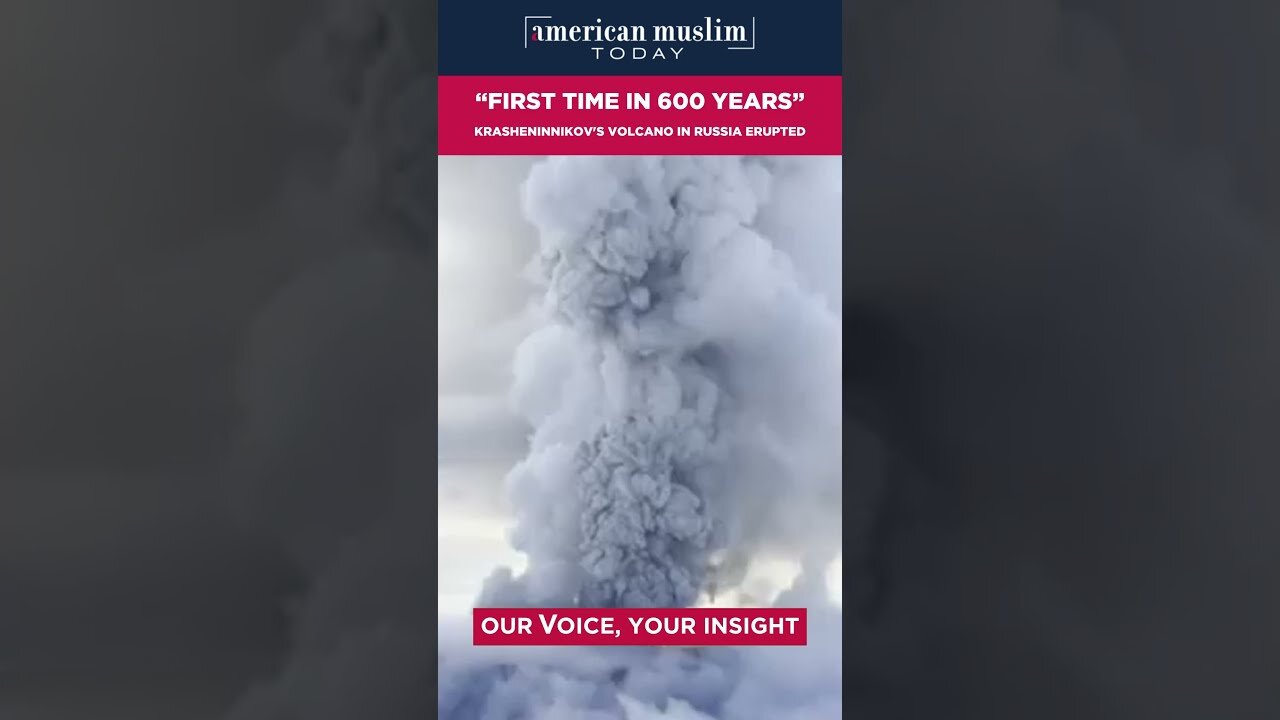 First time in 600 years - Krasheninnikov's volcano in Russia erupts.