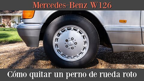 Mercedes Benz W126 - Cómo sacar tornillo de llanta si esta roto tutorial