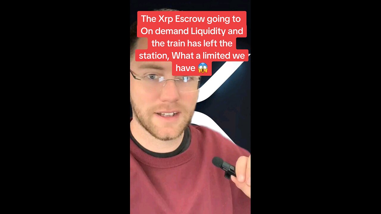 The Xrp Escrow going to On demand Liquidity and the train has left the station