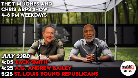 The Tim Jones and Chris Arps Show 07.23.2025 Zack Smith | AG Bailey | Catanzaro