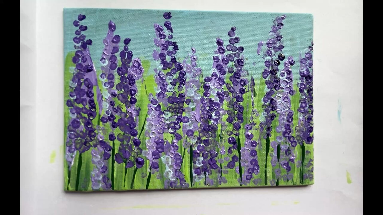 How to paint lavender flowers