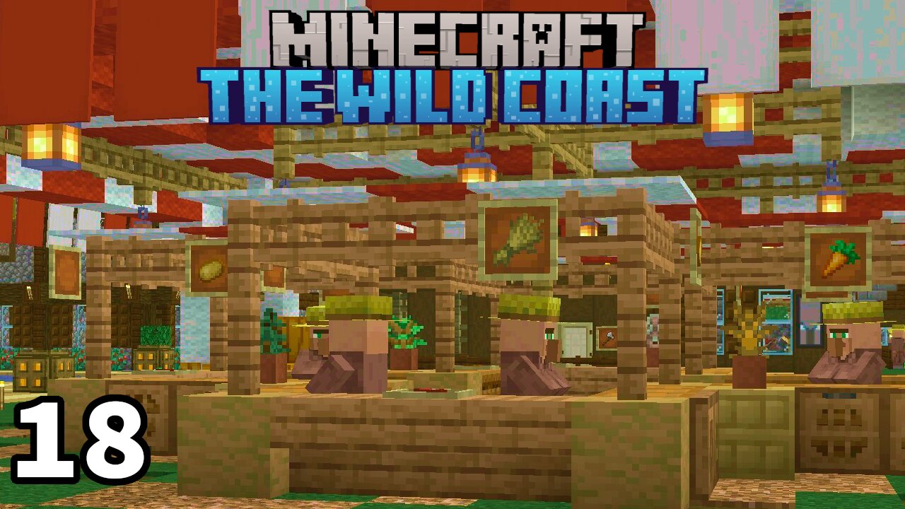 Farmer Villager Trading Post in Minecraft Bedrock