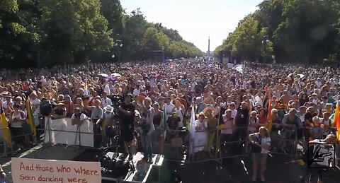 4yrs ago MSM Blatant LIES - 10 Thousand London 17 Thousand Berlin Massive Freedom Rally Protests
