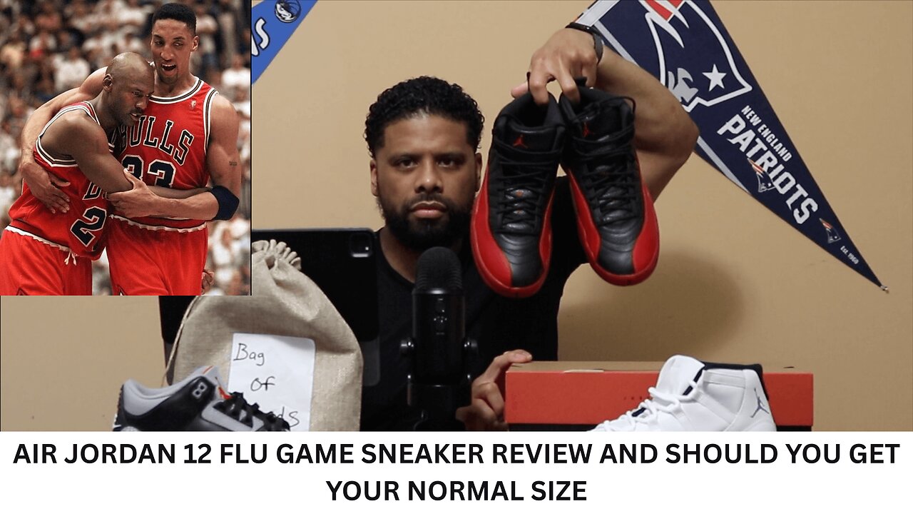AIR JORDAN 12 FLU GAME SNEAKER REVIEW AND SHOULD YOU GET YOUR NORMAL SIZE