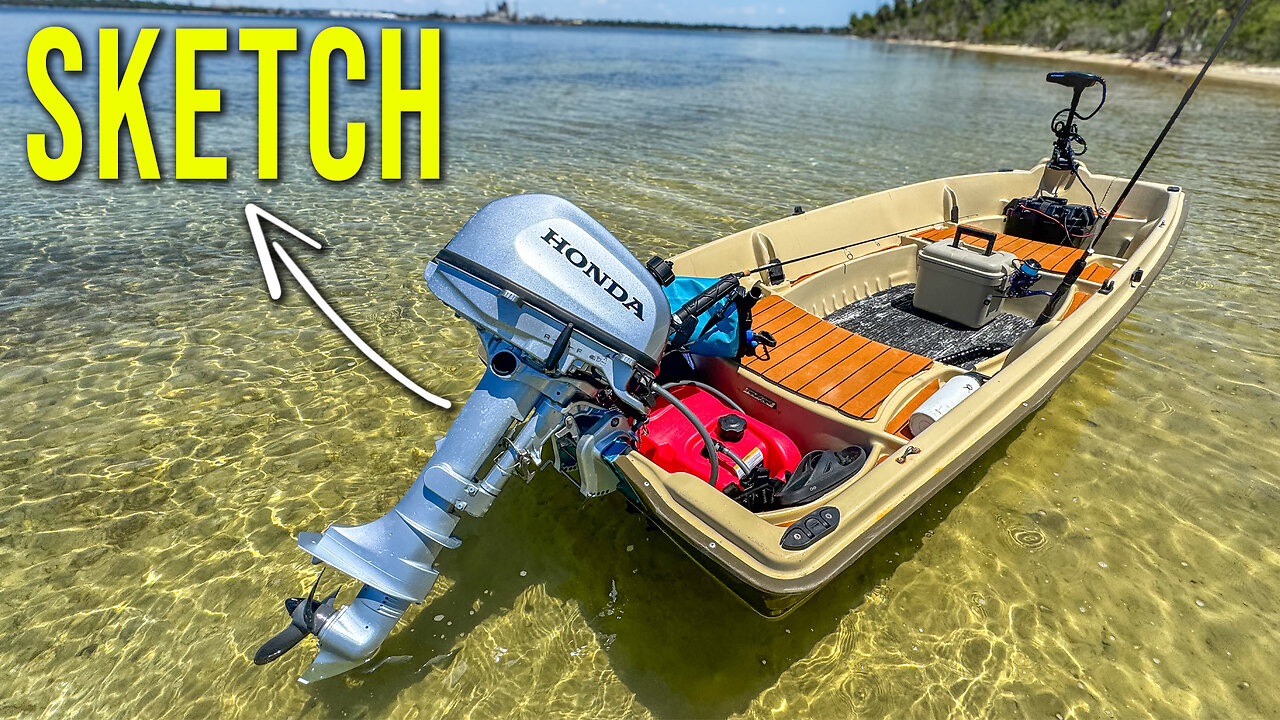 I Put a FAST Outboard on PLASTIC Jon Boat