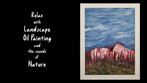 Watch This Mountain Emerge from Fire and Sky | 9x12 Oil Painting