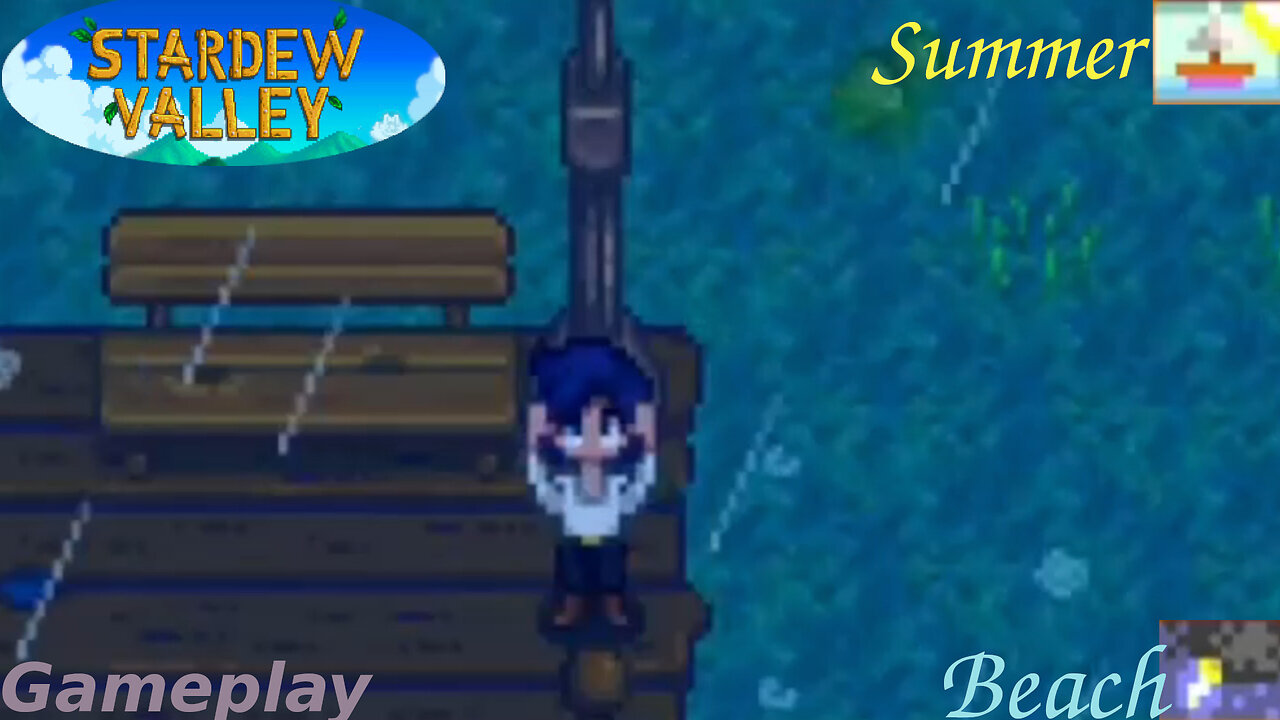 Fishing In The Beach Summer Season Gameplay #3 - Storm Weather | Stardew Valley