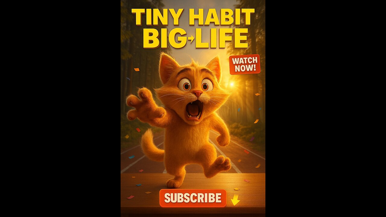 One Tiny Habit That Can Change Your Whole Life 🐾 (Animated Cat Motivation)”