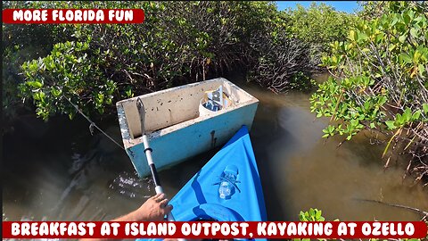 Island Outpost for breakfast, Kayak Ozello in Crystal River Florida, Momma rides Vonzy's New Honda