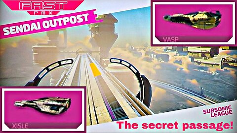 Switch Fast RMX G43, 2P local splitscreen, Subsonic Platimun on Sendai Outpost, Xisle!
