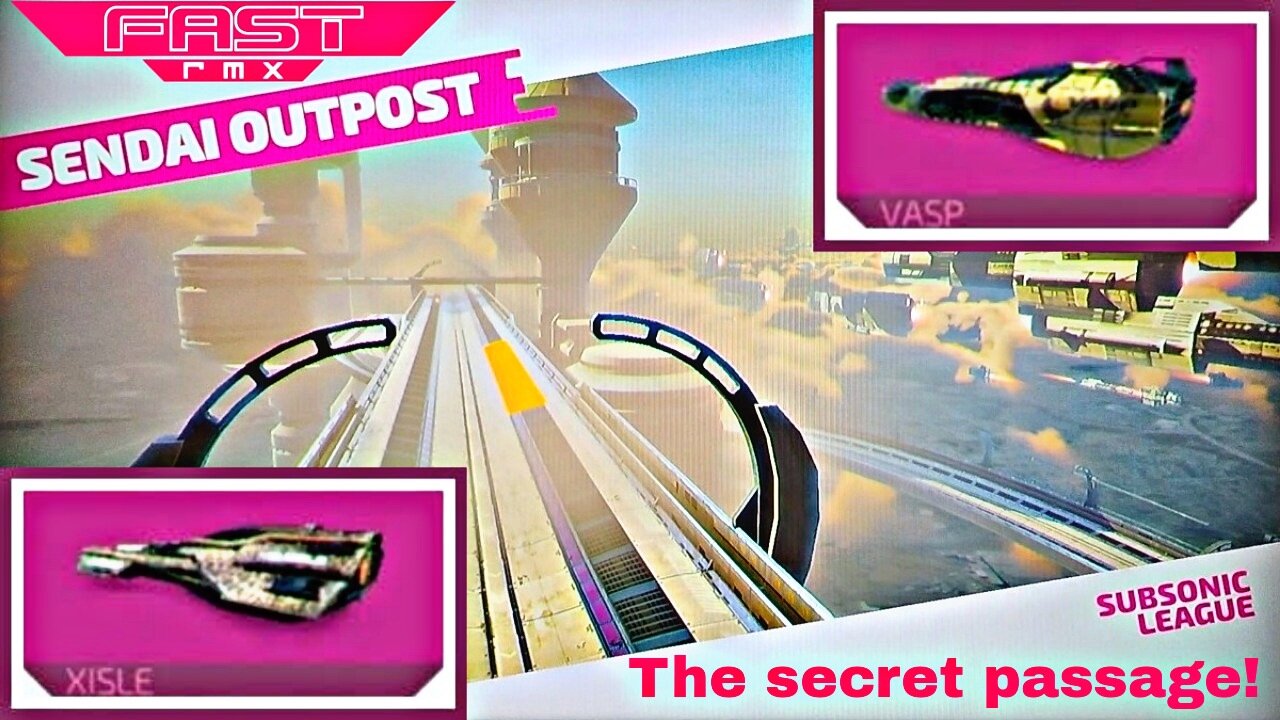 Switch Fast RMX G43, 2P local splitscreen, Subsonic Platimun on Sendai Outpost, Xisle!