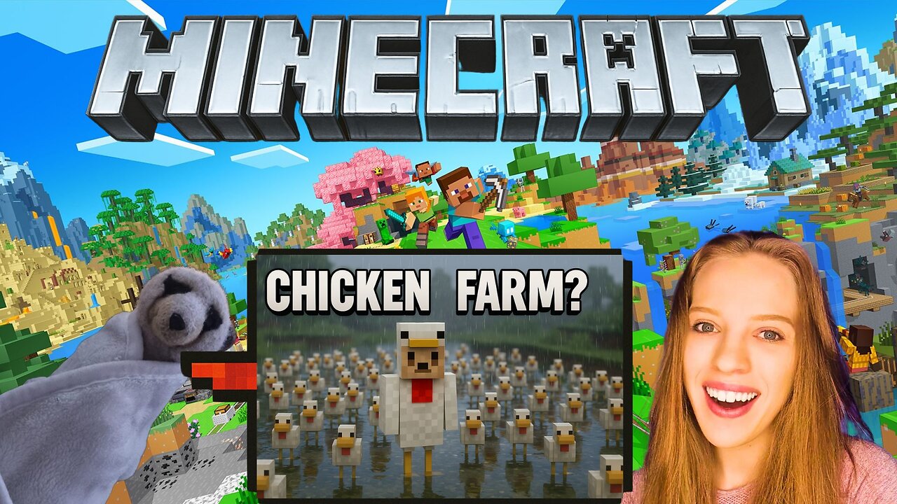 🔴 Minecraft - Chicken Farm Instead of Ender Dragon?! - DAY 8