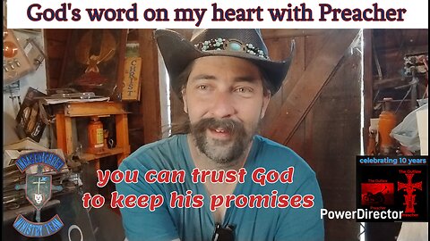 God's word on my heart with Preacher you can trust God to keep his promises #theoutlawpreacher
