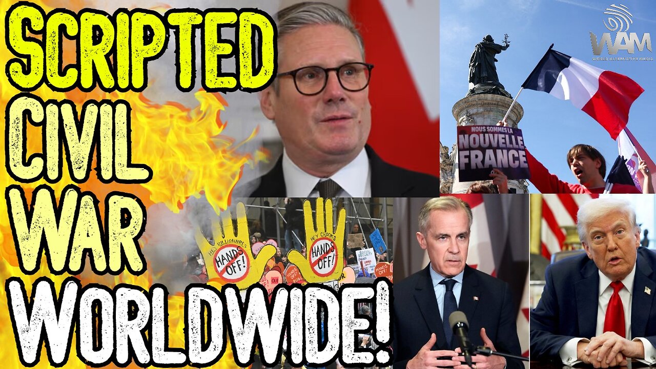 WARNING: SCRIPTED CIVIL WAR WORLDWIDE! - Europe Collapses Into Tyranny! - Massive Protests!