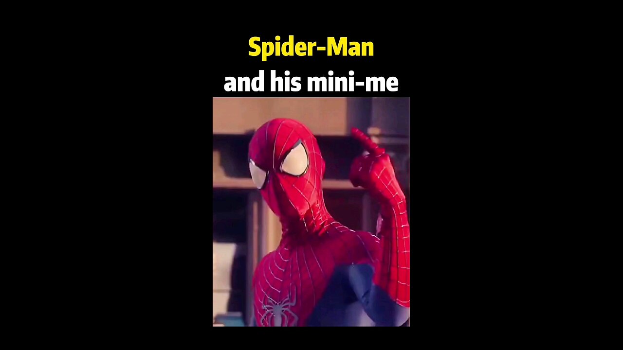 😜Spider-Man dancing with his mini version is ridiculously cute#shorts#video#cute#viral