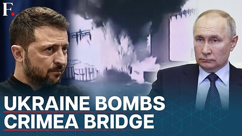 Ukraine Hits Bridge Connecting Russia With Crimea With Underwater Explosives _ N18G
